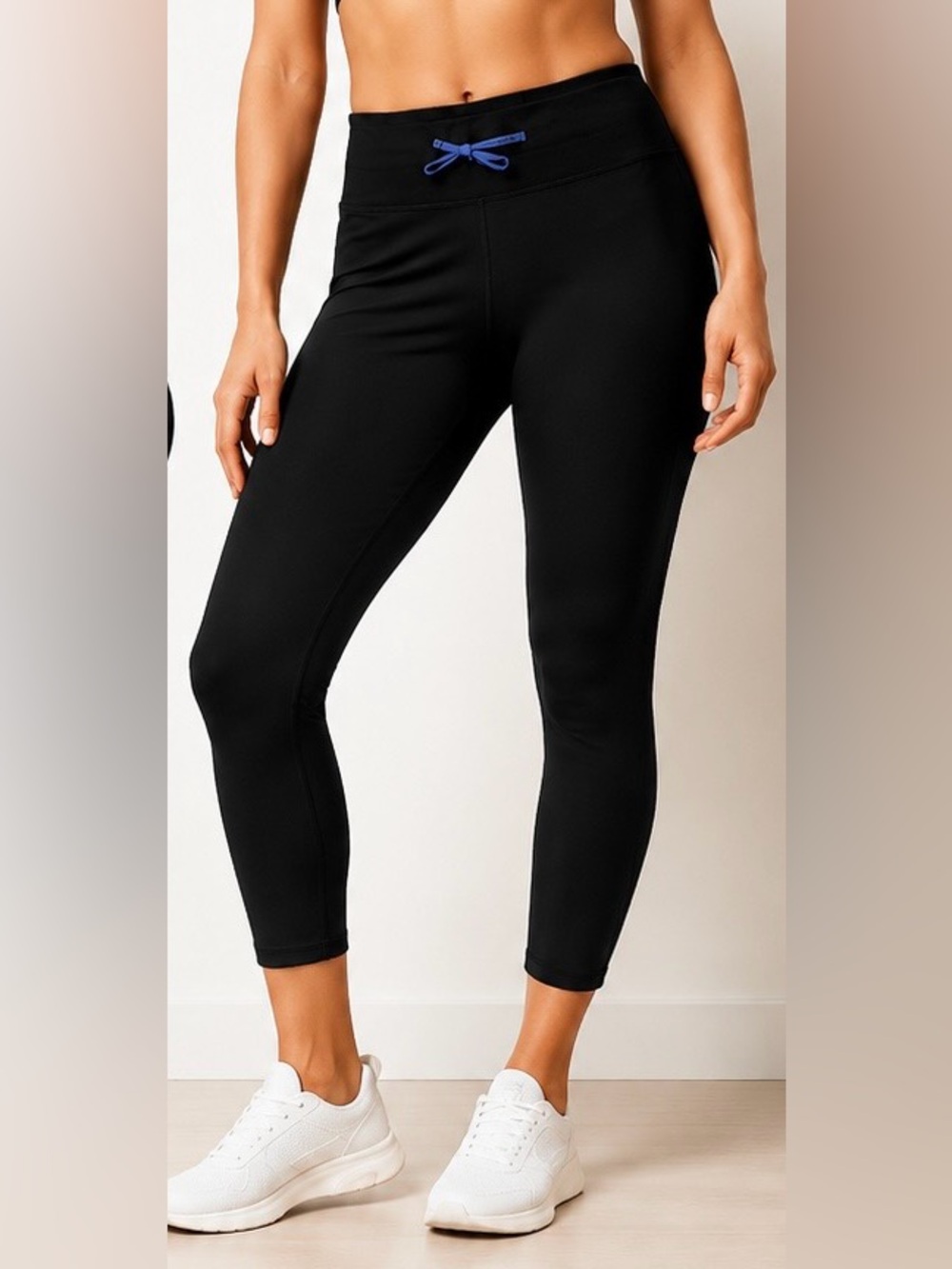 PELOTON DRAWSTRING 7/8 LEGGINGS BLACK (1X)